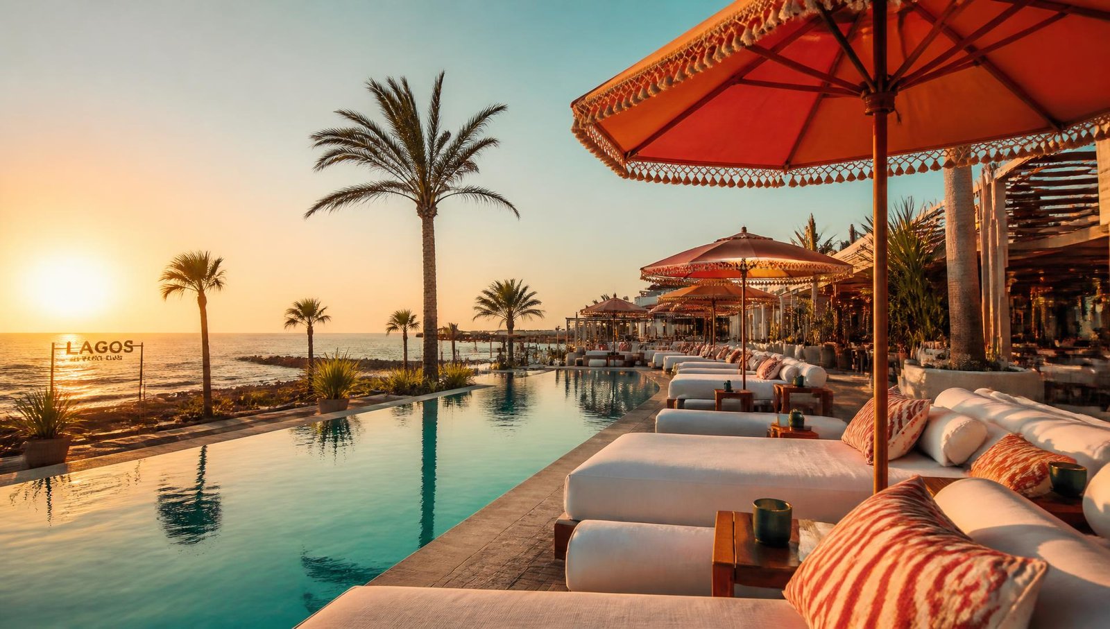 Beach & pool at Jet Beach Club
